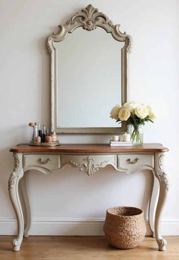 25 Dressing Table with Storage Ideas That Look Elegant 10 25 Dressing Table with Storage Ideas That Look Elegant - 10. Sleek Console Table Vanity