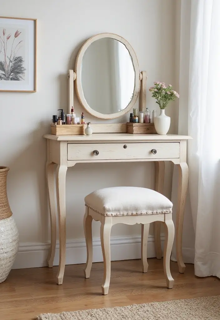 25 Dressing Table with Storage Ideas That Look Elegant 9 25 Dressing Table with Storage Ideas That Look Elegant - 9. Dual-Purpose Side Table