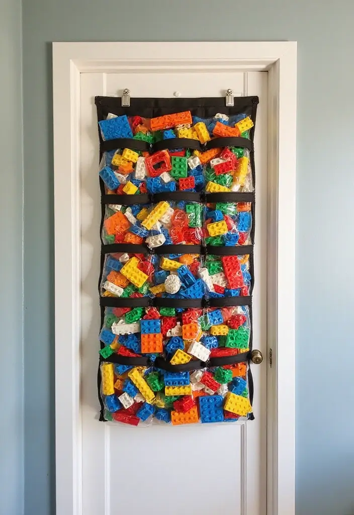 25 Lego Storage Ideas Parents Will Thank You For - 12. Over-the-Door Organizers: Clever Use of Space