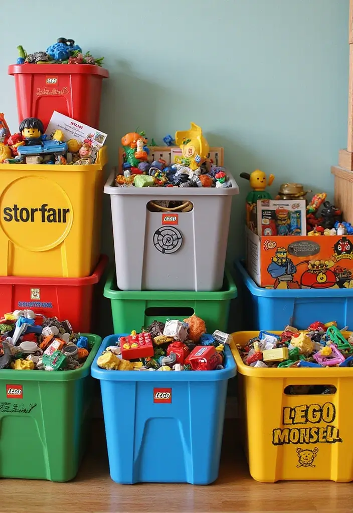 25 Lego Storage Ideas Parents Will Thank You For - 17. Themed Storage Solutions: Make it Fun