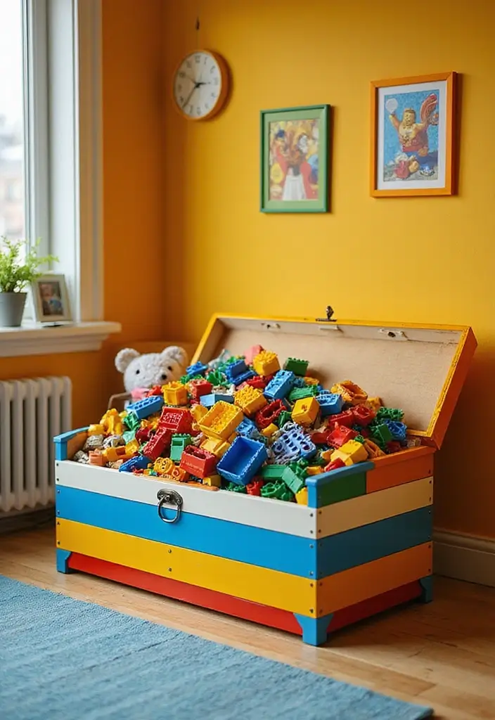 25 Lego Storage Ideas Parents Will Thank You For - 18. Toy Chests: Classic Storage Solution