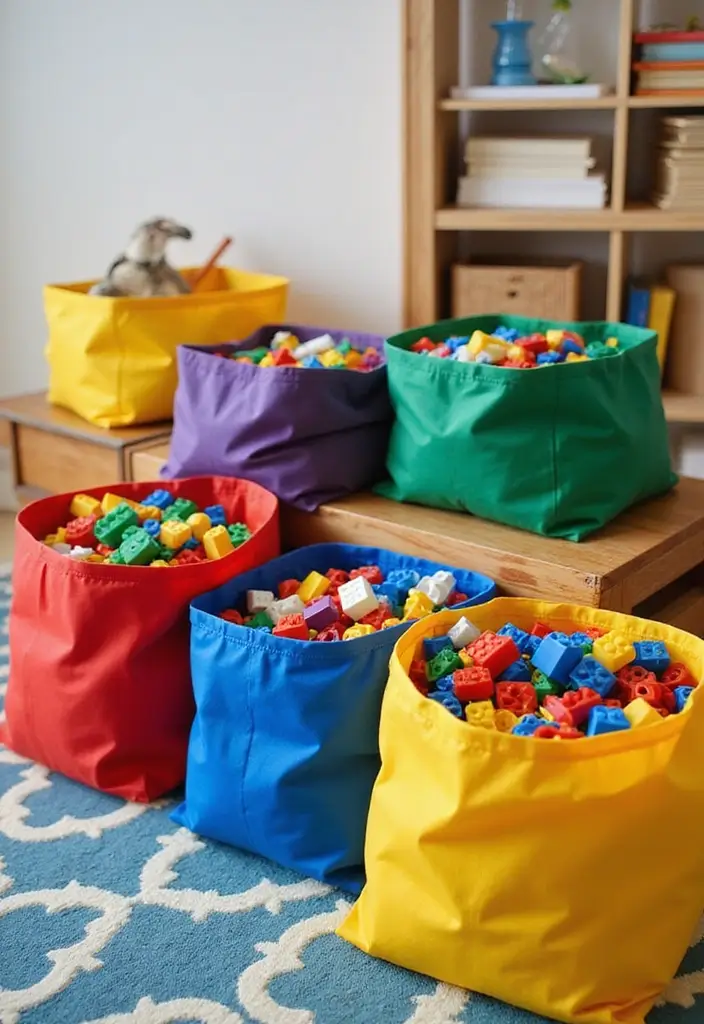 25 Lego Storage Ideas Parents Will Thank You For - 22. Storage Bags: On-the-Go Options