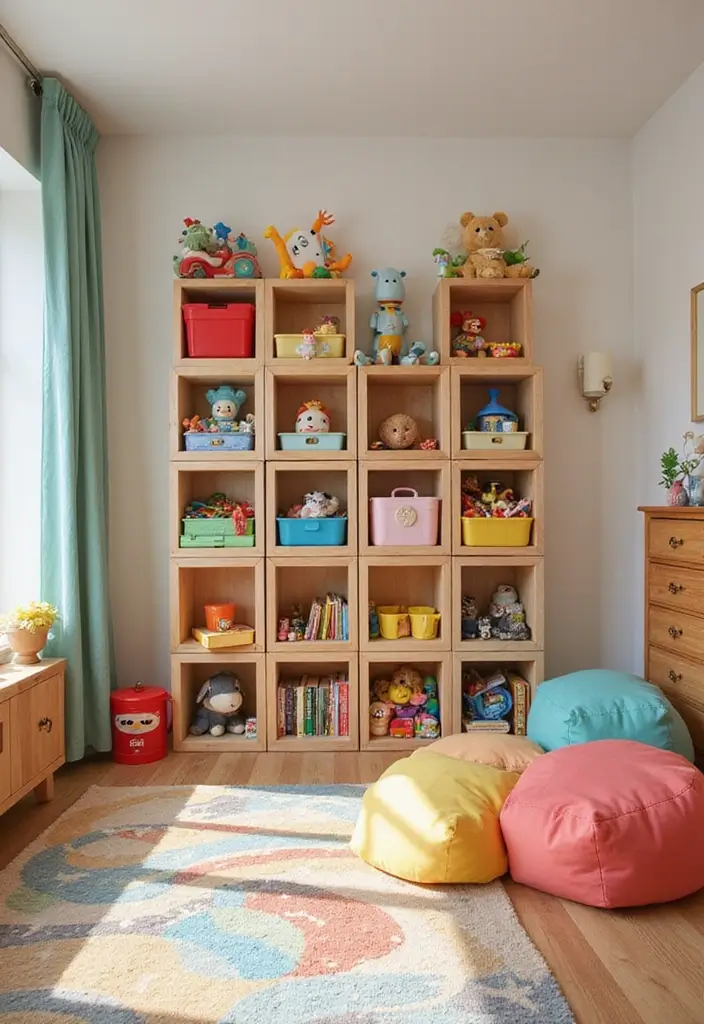 25 Playroom Storage Ideas to Keep Toys Organized - 6. Modular Storage Units for Flexibility