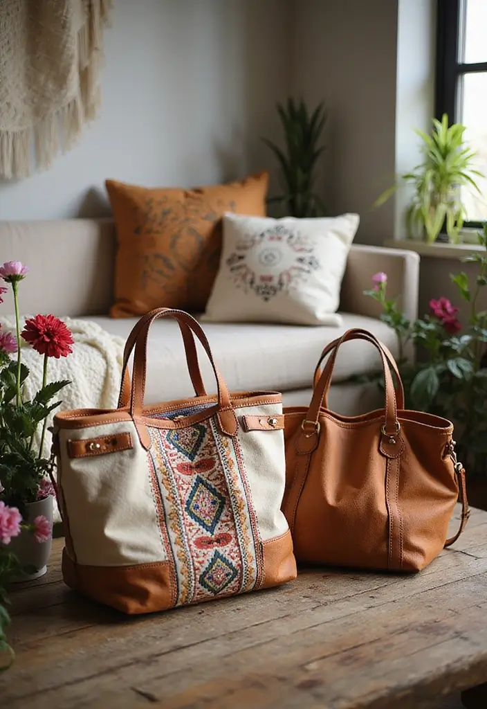 25 Purse Storage Ideas Every Fashion Lover Needs - 22. Custom Canvas Bags