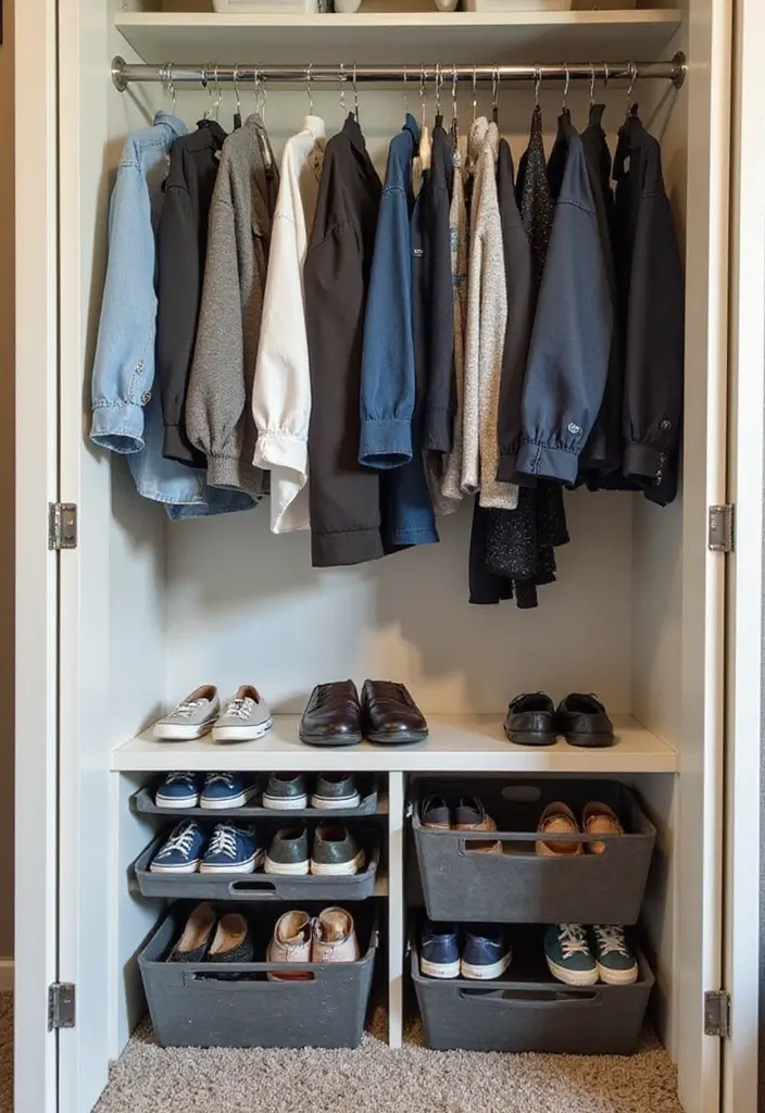 25 RV Storage Ideas That Make Traveling Easier - 15. Closet Maximization