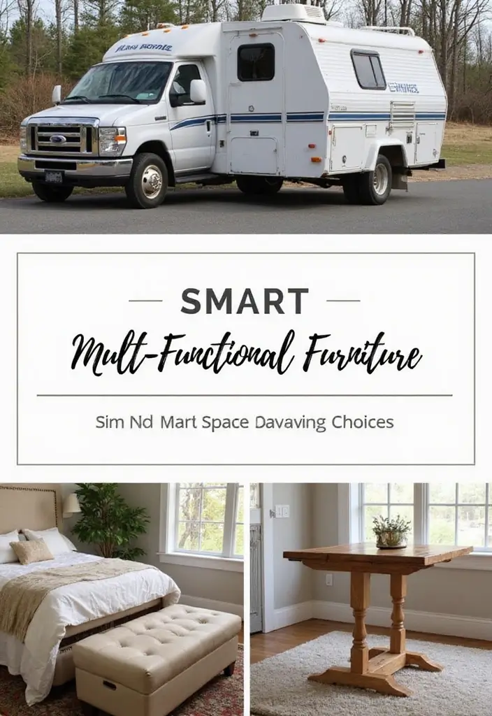 25 RV Storage Ideas That Make Traveling Easier - 2. Multi-Functional Furniture