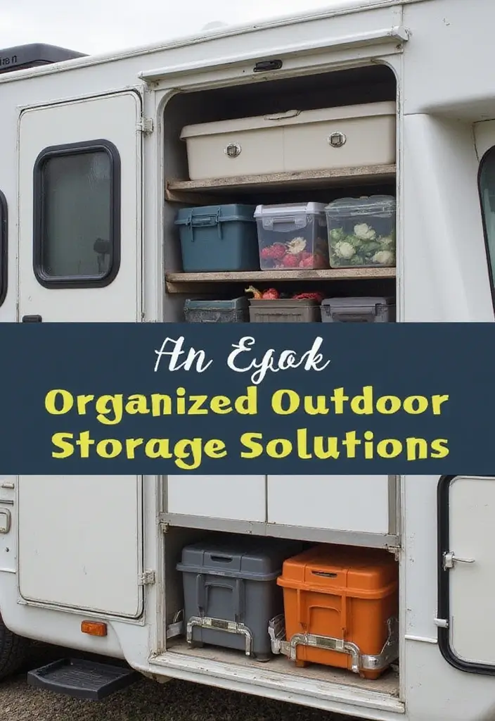 25 RV Storage Ideas That Make Traveling Easier - 23. Outdoor Storage Solutions