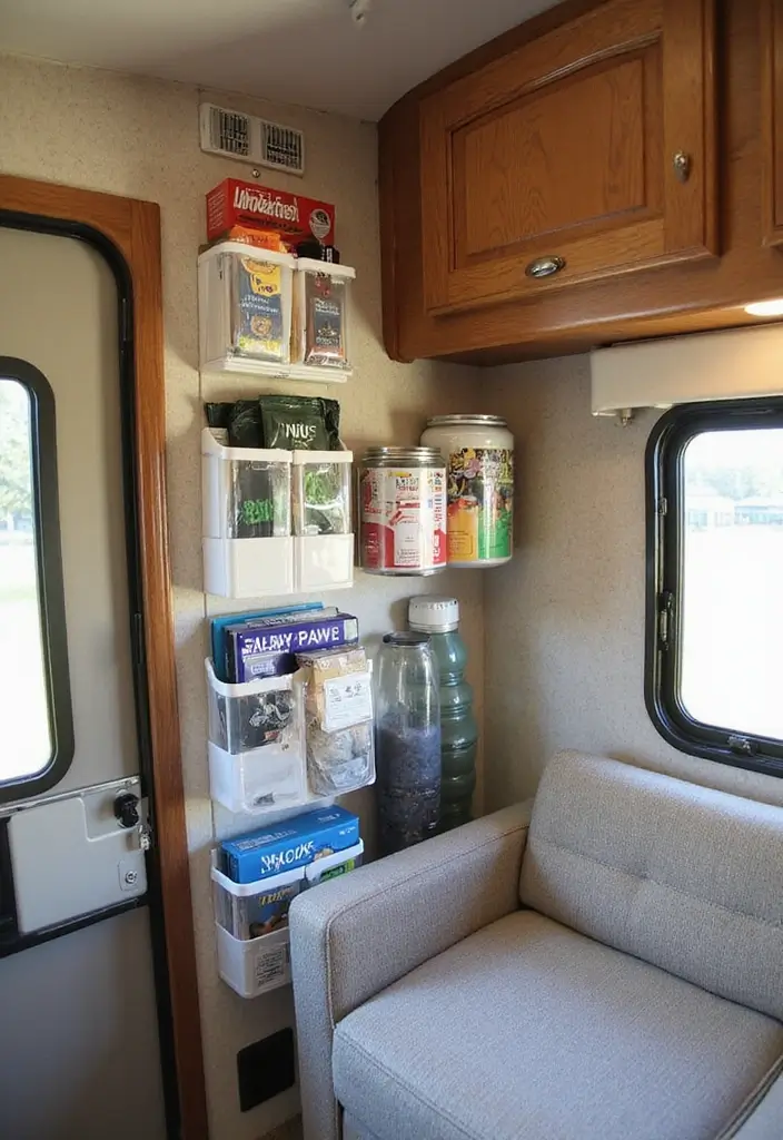 25 RV Storage Ideas That Make Traveling Easier - 3. Hanging Organizers