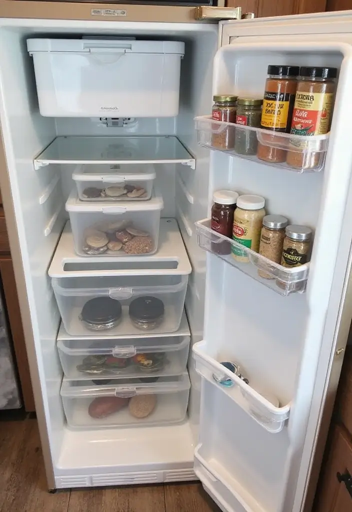 25 RV Storage Ideas That Make Traveling Easier - 9. Utilize Your Refrigerator Smartly