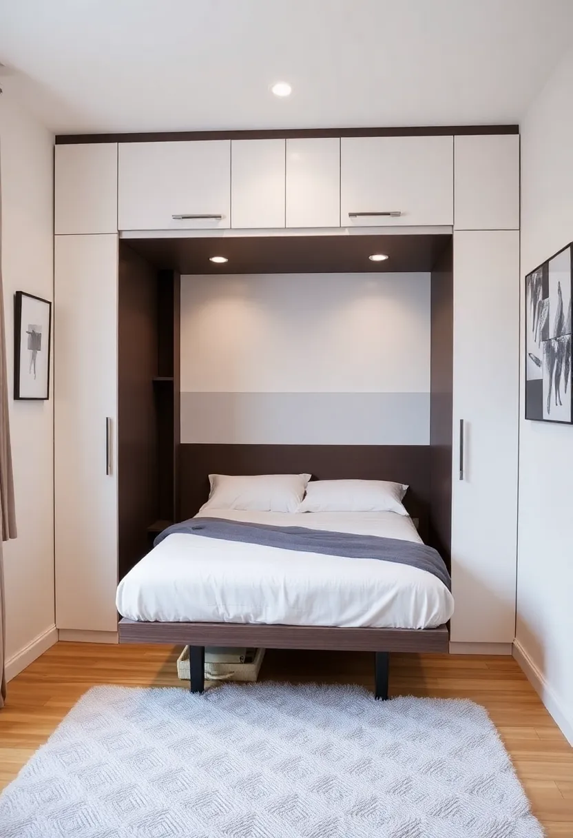 25 Small Bedroom Organization Ideas That Feel Spacious - 23. Incorporate a Murphy Bed