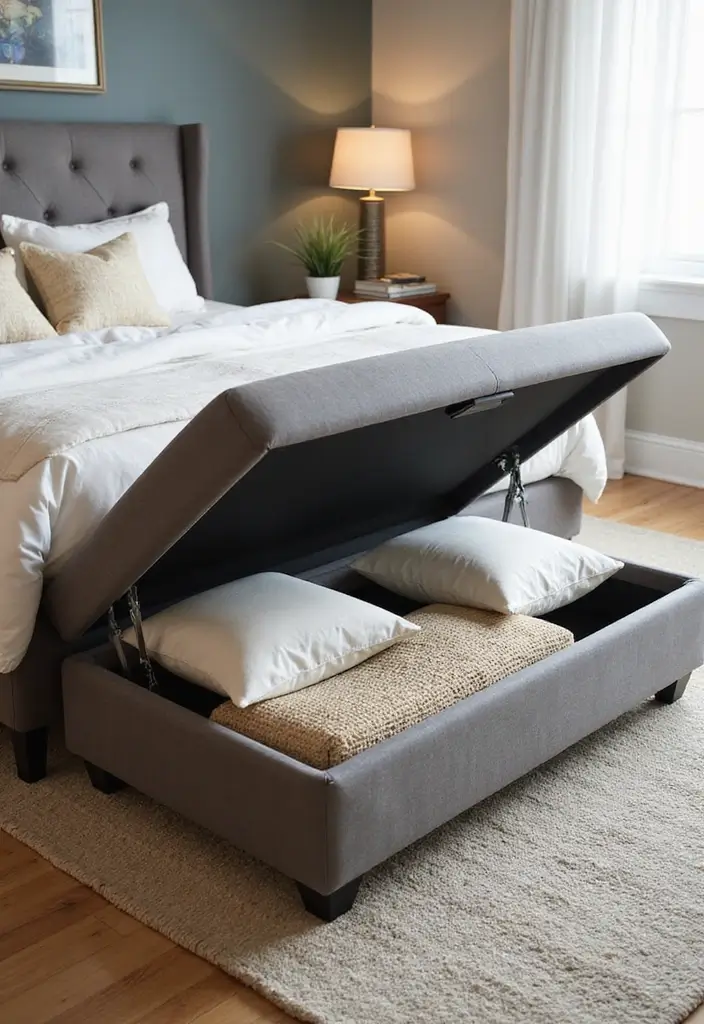 25 Small Bedroom Organization Ideas That Feel Spacious - 3. Multi-Functional Furniture