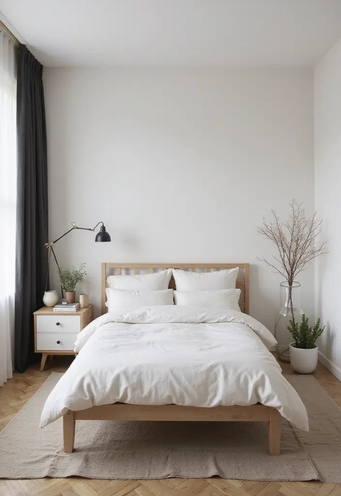 25 Small Bedroom Organization Ideas That Feel Spacious - 4. Minimalist Decor Choices