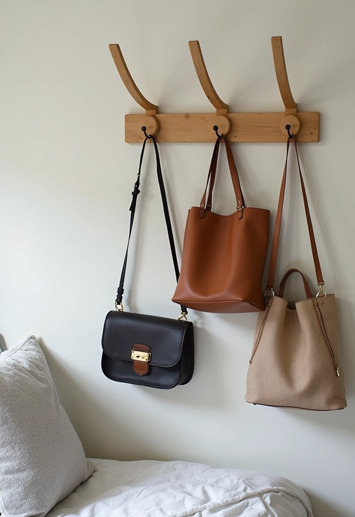 25 Small Bedroom Organization Ideas That Feel Spacious - 9. Use Hooks for Accessories