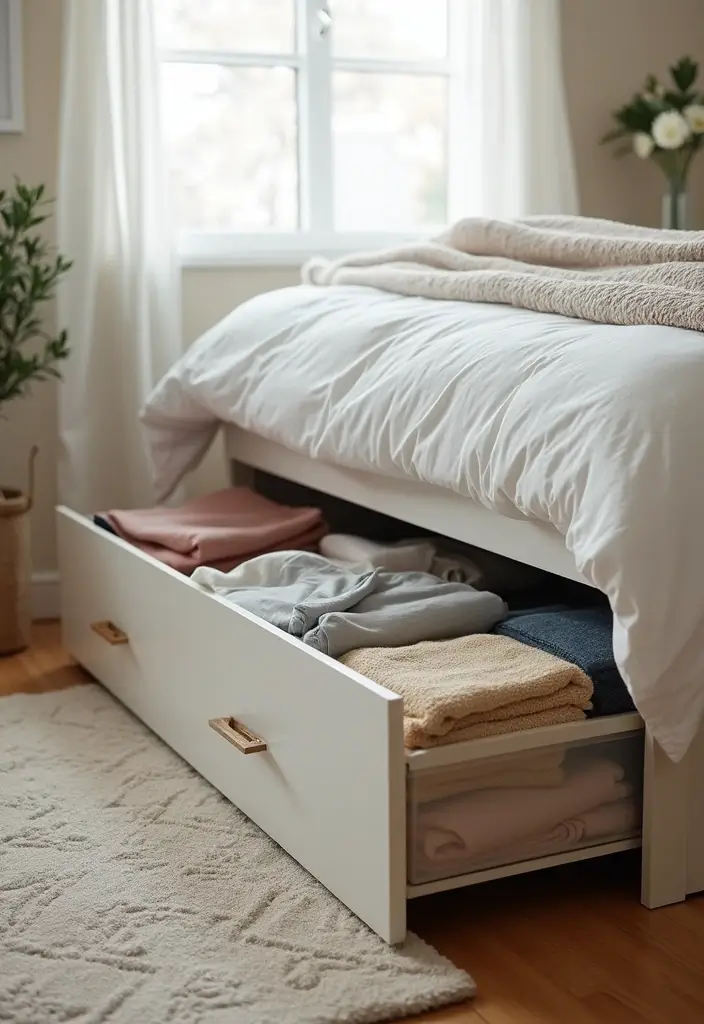25 Small Room Clothes Storage Ideas That Fit Anywhere - 2. Under-Bed Storage Bins