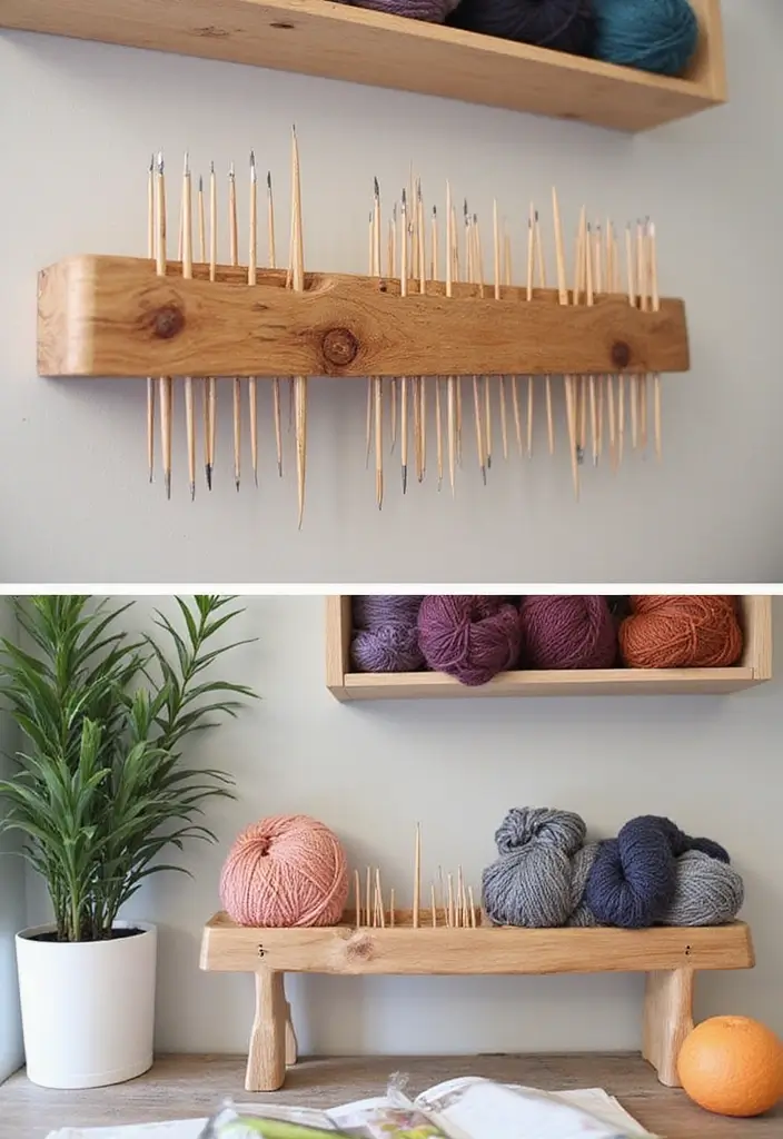 25 Yarn Storage Ideas for Craft Lovers - 24. Knitting Needle Holders