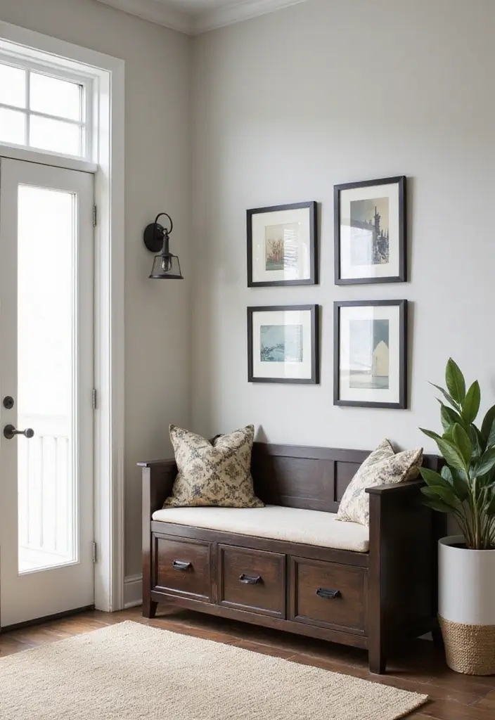 27 Entryway Bench Storage Ideas That Save Space 19 27 Entryway Bench Storage Ideas That Save Space - 19. Multi-Purpose Storage Bench