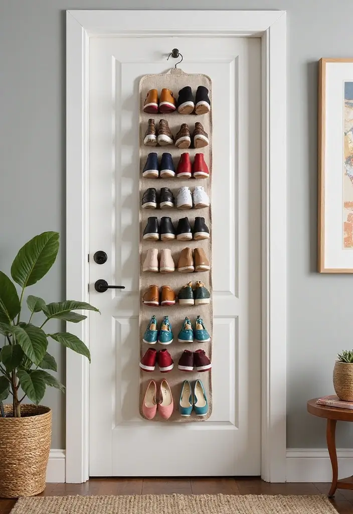 27 Entryway Shoe Storage Ideas That Save Space 5 27 Entryway Shoe Storage Ideas That Save Space - 5. Hanging Shoe Organizers