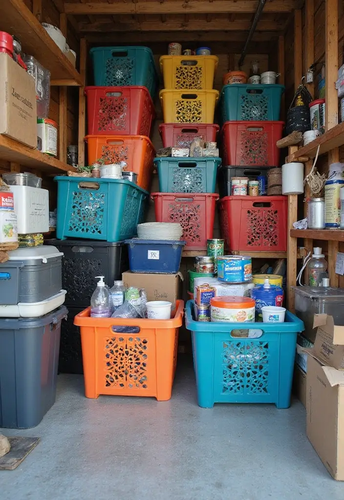 27 Garage Storage Ideas for a Clutter-Free Home 12 27 Garage Storage Ideas for a Clutter-Free Home - 12. Stackable Crates