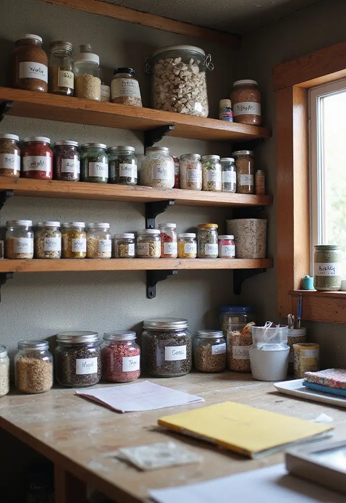 27 Garage Storage Ideas for a Clutter-Free Home 21 27 Garage Storage Ideas for a Clutter-Free Home - 21. Craft Supply Organization