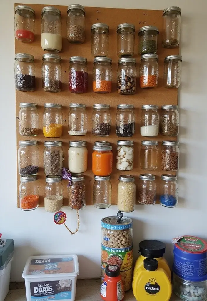 27 Garage Storage Ideas for a Clutter-Free Home 22 27 Garage Storage Ideas for a Clutter-Free Home - 22. Canning Jar Organizers