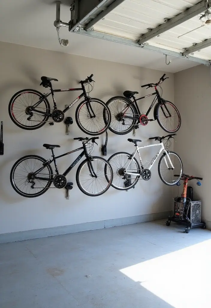 27 Garage Storage Ideas for a Clutter-Free Home 4 27 Garage Storage Ideas for a Clutter-Free Home - 4. Bike Hooks and Racks