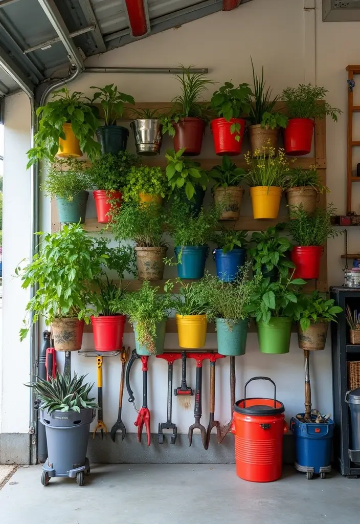 27 Garage Storage Ideas for a Clutter-Free Home 8 27 Garage Storage Ideas for a Clutter-Free Home - 8. Vertical Garden Storage