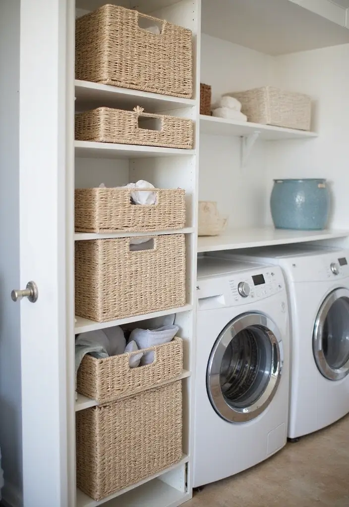 27 IKEA Storage Hacks That Change Everything - 22. Use RÅVAROR for Laundry Organization