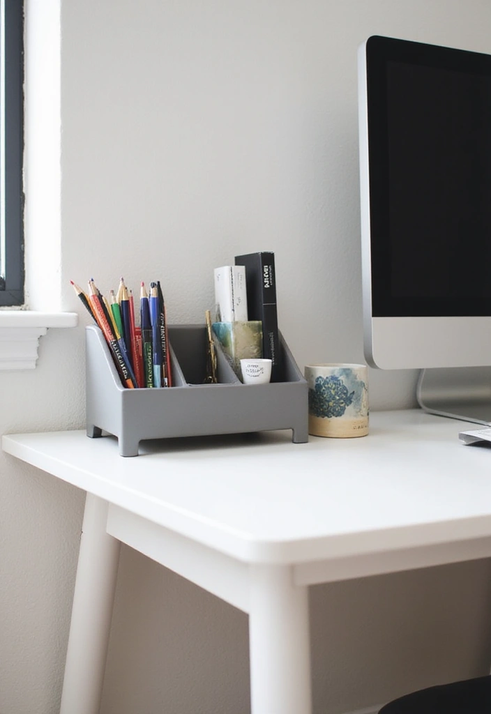 27 IKEA Storage Hacks That Change Everything - 23. Use the SKÖNT Desk Organizer for Workspaces