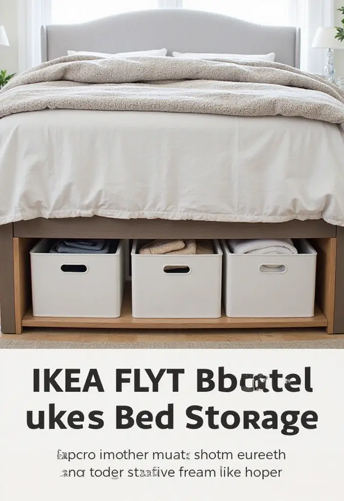 27 IKEA Storage Hacks That Change Everything - 4. FLYT Storage Boxes for Under-Bed Solutions