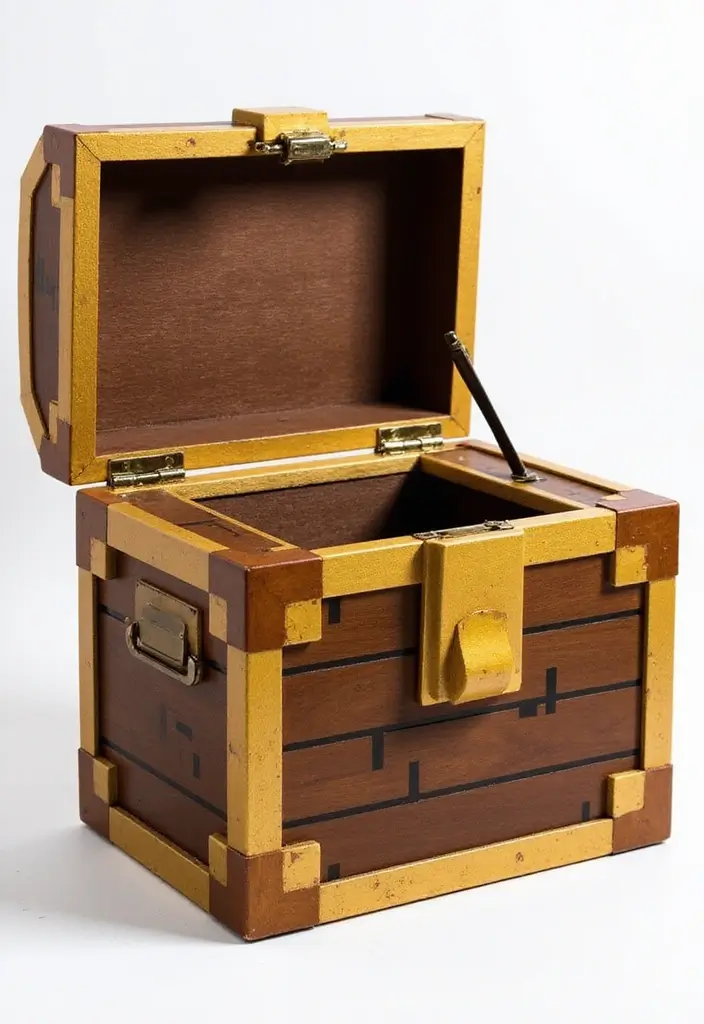 27 Minecraft Storage Room Ideas Gamers Will Love - 10. Minecraft-Themed Toy Box