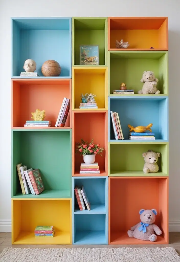 27 Minecraft Storage Room Ideas Gamers Will Love - 11. Tetris-Inspired Shelves