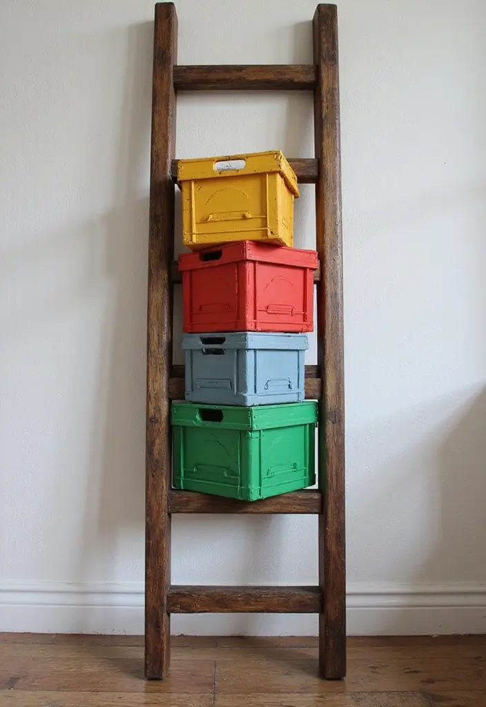 27 Minecraft Storage Room Ideas Gamers Will Love - 6. Minecraft Storage Ladder