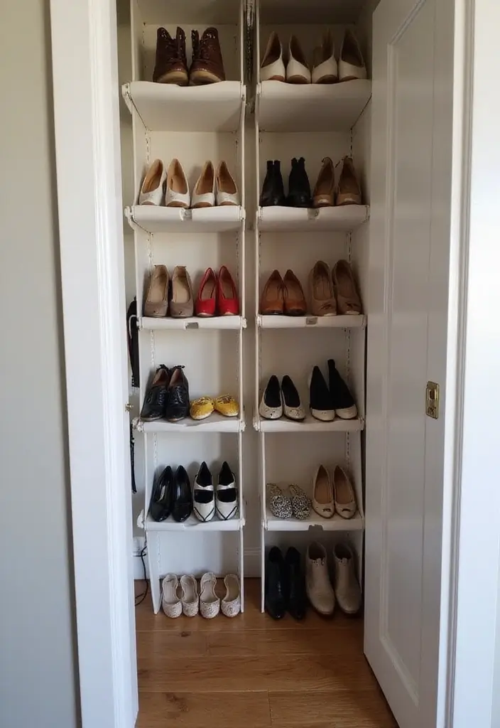 27 Small Closet Organization Ideas That Actually Work - 18. Utilize Vertical File Holders