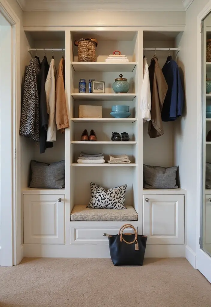 27 Small Closet Organization Ideas That Actually Work - 24. Choose Multi-Functional Furniture