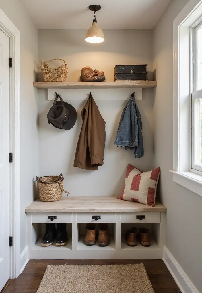 27 Under Stairs Storage Ideas That Maximize Every Inch - 10. Mini Mudroom