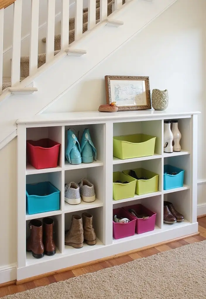 27 Under Stairs Storage Ideas That Maximize Every Inch - 9. Shoe Storage Solutions