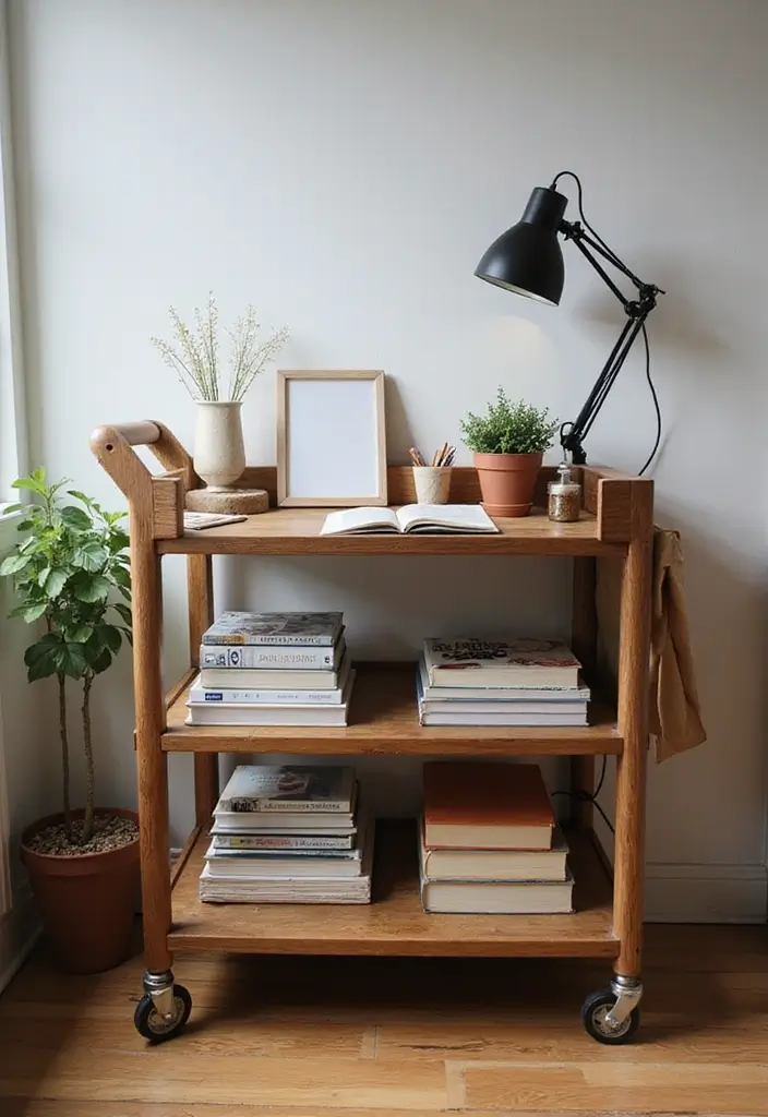 28 Dorm Storage Ideas That Save Space Instantly - 11. Portable Carts