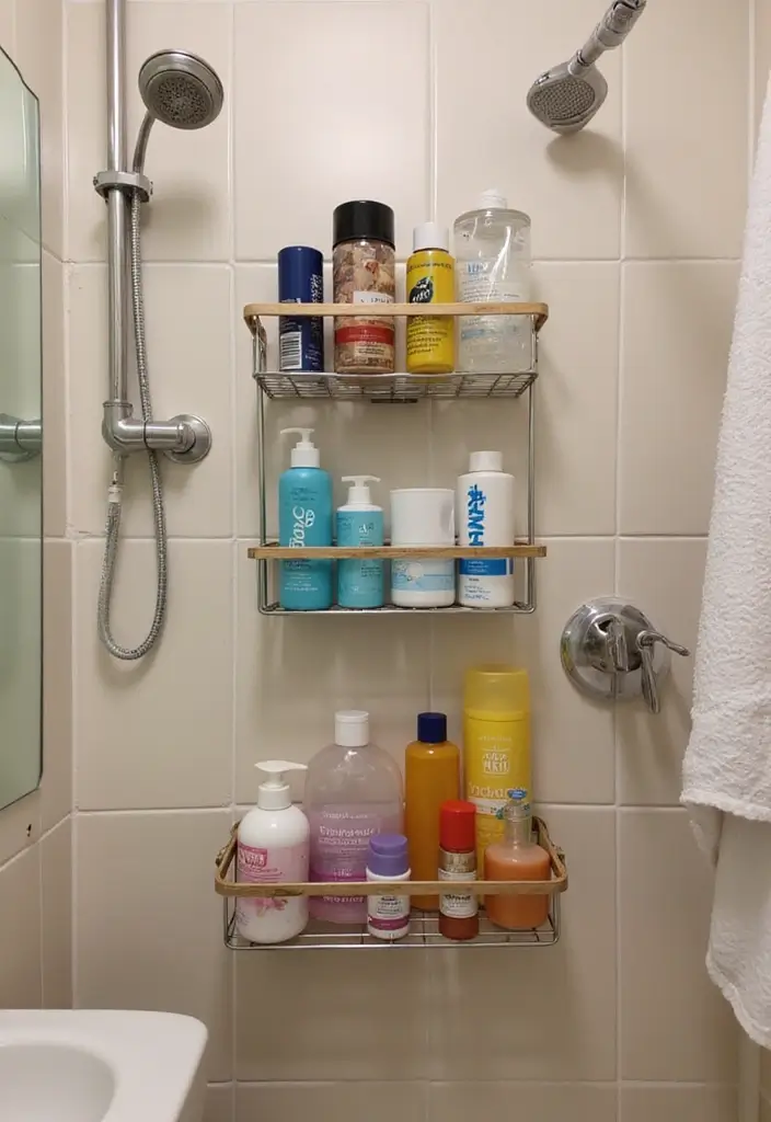 28 Dorm Storage Ideas That Save Space Instantly - 21. Shower Caddy for Personal Items