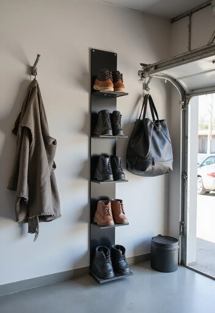 28 Garage Shoe Storage Ideas for a Clean Space - 14. Magnetic Shoe Holder