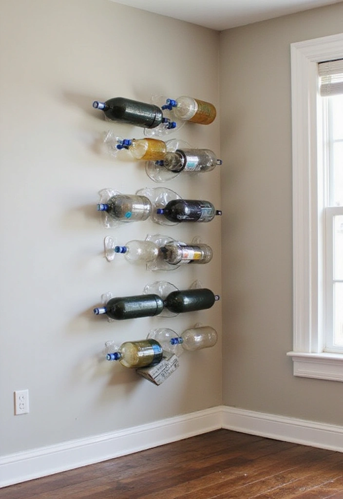 28 Garage Shoe Storage Ideas for a Clean Space - 2. Recycled Plastic Bottle Storage