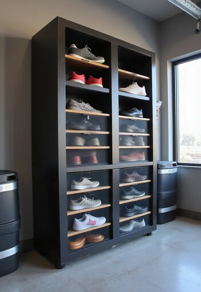 28 Garage Shoe Storage Ideas for a Clean Space - 26. Drawer Shoe Storage