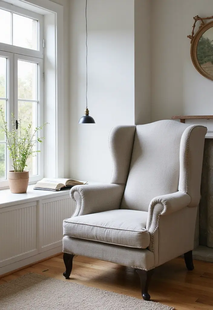 28 IKEA Storage Ideas That Transform Any Room 26 28 IKEA Storage Ideas That Transform Any Room - 26. STRANDMON Wing Chair – Cozy and Storage-Friendly