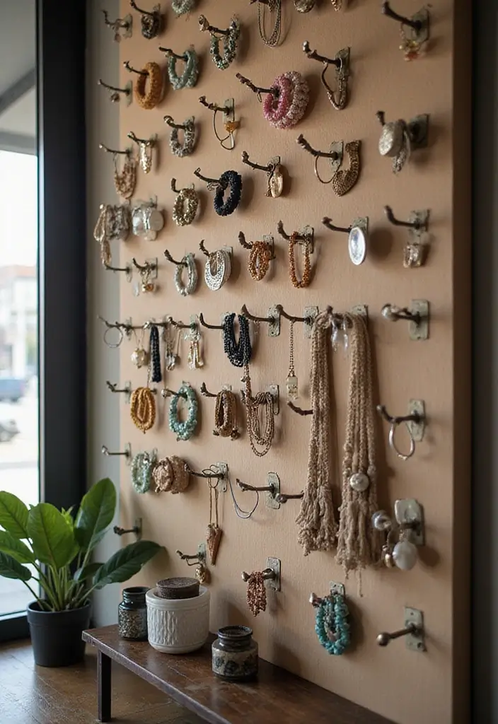 28 Jewelry Storage Ideas That Look Chic and Neat 13 28 Jewelry Storage Ideas That Look Chic and Neat - 13. Stylish Wall Hooks