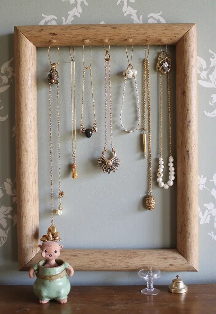 28 Jewelry Storage Ideas That Look Chic and Neat 15 28 Jewelry Storage Ideas That Look Chic and Neat - 15. Picture Frame Displays