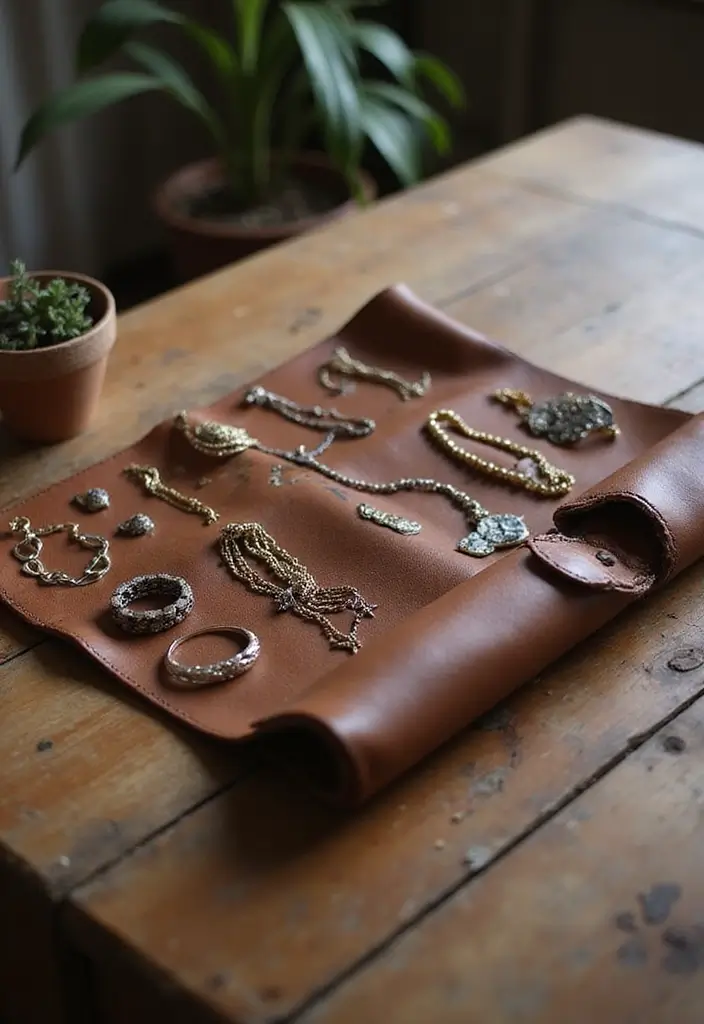 28 Jewelry Storage Ideas That Look Chic and Neat 18 28 Jewelry Storage Ideas That Look Chic and Neat - 18. Leather Organizer Rolls