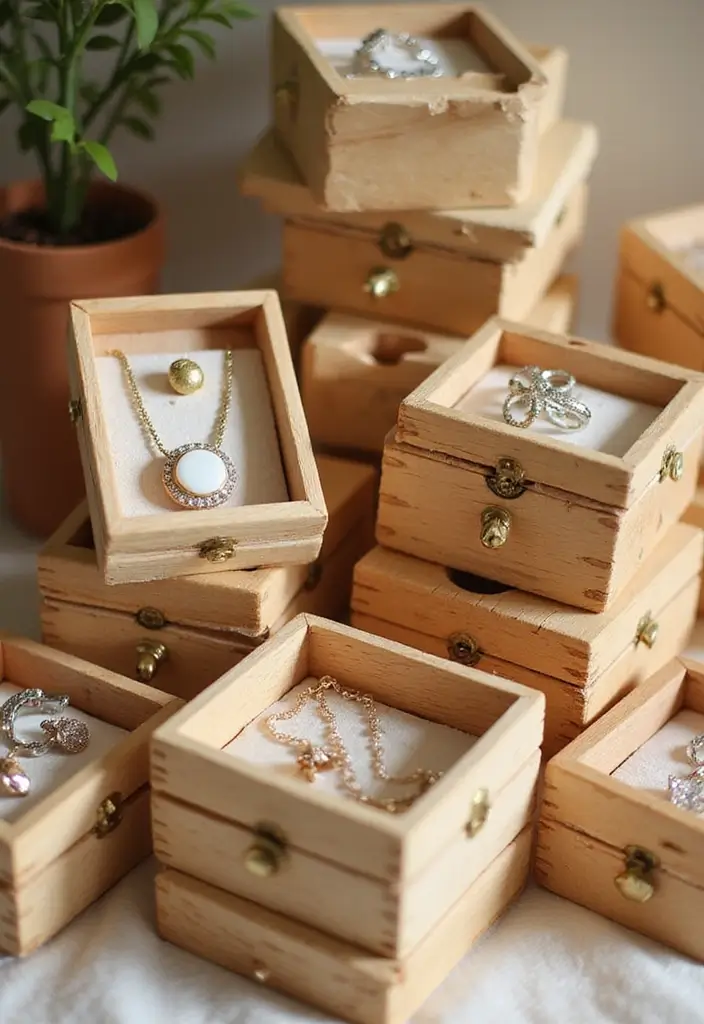 28 Jewelry Storage Ideas That Look Chic and Neat 21 28 Jewelry Storage Ideas That Look Chic and Neat - 21. Mini Wooden Crates