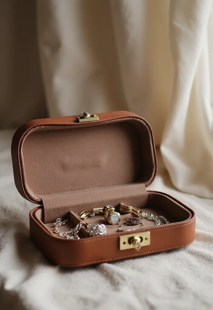 28 Jewelry Storage Ideas That Look Chic and Neat 28 28 Jewelry Storage Ideas That Look Chic and Neat - 28. Chic Jewelry Travel Cases