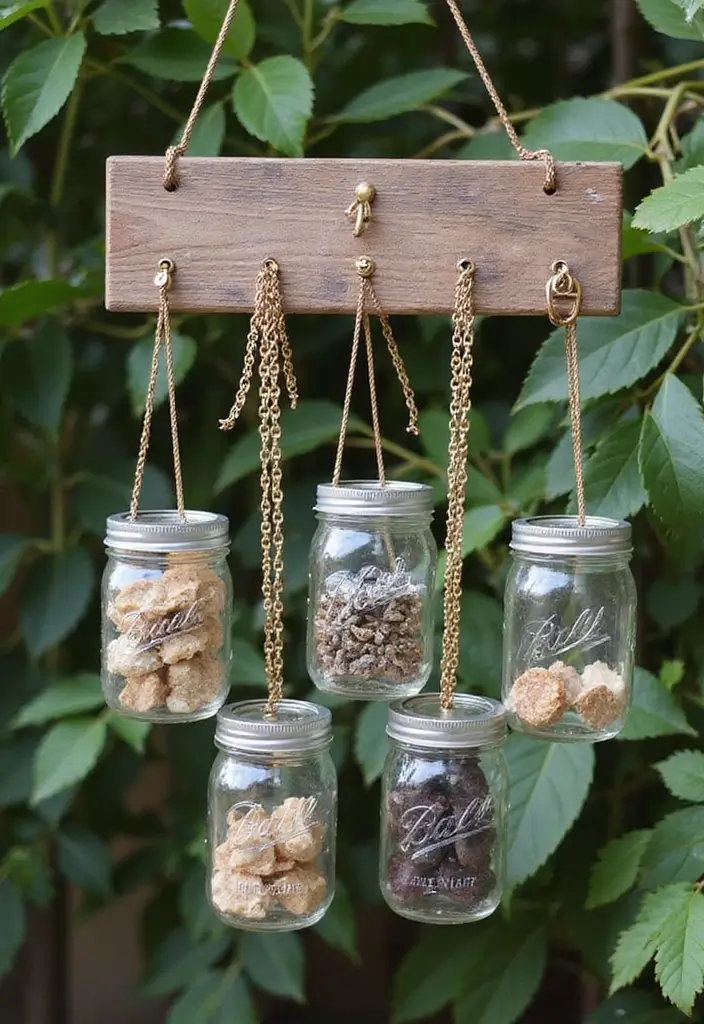 28 Jewelry Storage Ideas That Look Chic and Neat 5 28 Jewelry Storage Ideas That Look Chic and Neat - 5. Hanging Mason Jar Displays