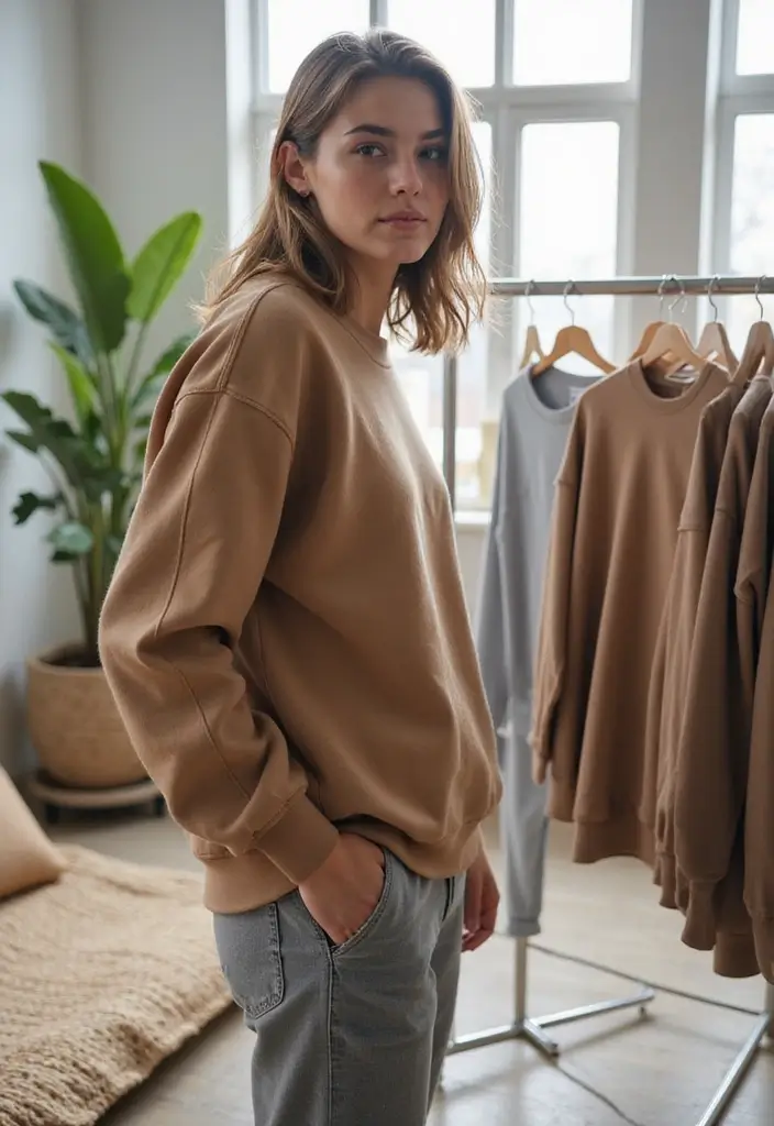 28 Sweatshirt Storage Ideas You’ll Want to Try - 13. Rotating Clothing Rack