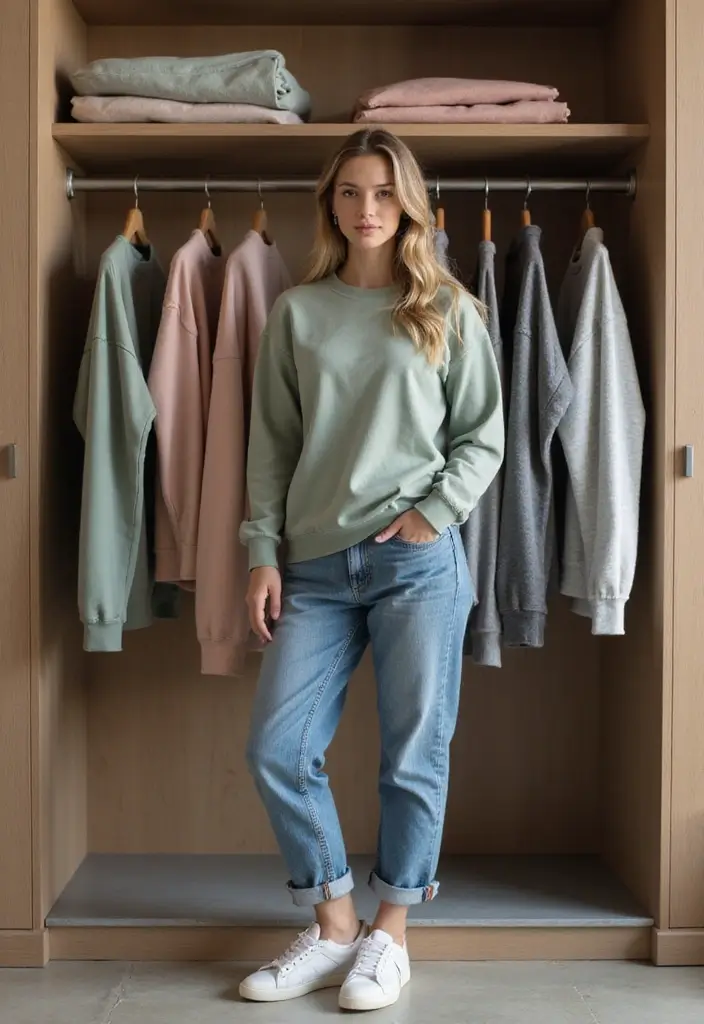 28 Sweatshirt Storage Ideas You’ll Want to Try - 18. Tension Rods in Closets